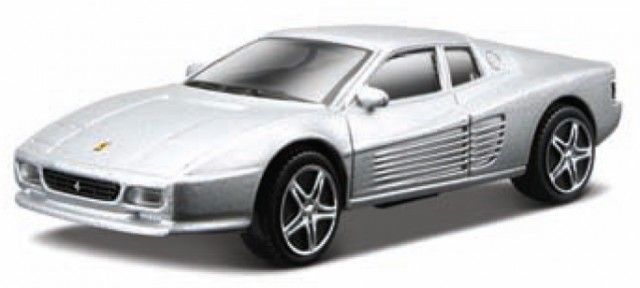 Burago 1:43 31097Z Ferrari 512 TR 1984 R and P - Silver – Chester Model  Centre