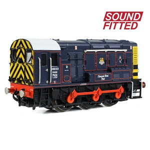 Graham Farish N Gauge 371-015ESF Class 08 08833 'Liverpool Street Pilot' BR/GER Lined Blue (Sound Fitted)