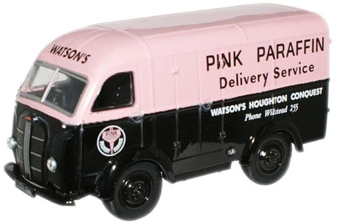 Oxford Diecast Pink Parafin Austin K8 Threeway Van - 1:76 Scale