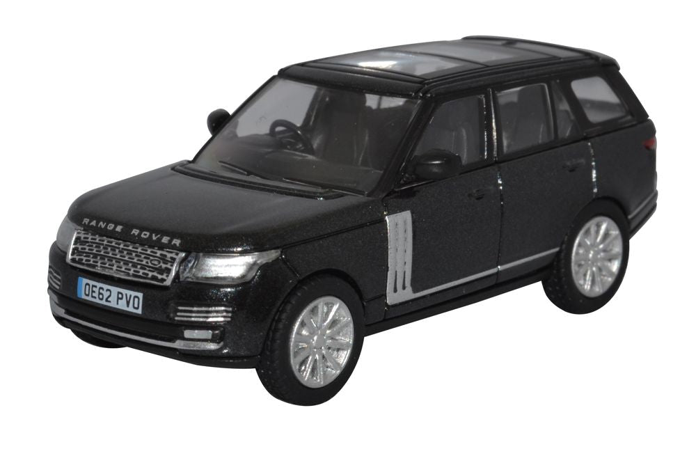 Oxford Diecast 76RAN006 Range Rover Vogue 2013 Santorini Black (Prince William) - Chester Model Centre