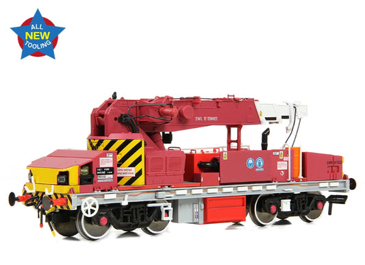 Bachmann/EFE Plasser 12T YOB Diesel-Hydraulic Crane DRP81523 Javis/Fastline Maroon