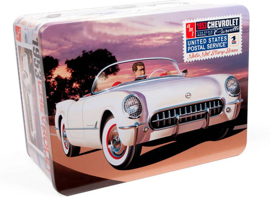 AMT 1:25 1953 Chevy Corvette Car (USPS Stamp Series Collector Tin)