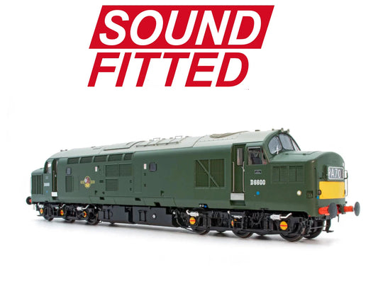 Accurascale ACC2618-DCC Class 37 D6600 BR Green with small yellow panel Sound Fitted