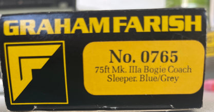 Graham Farish 0765 75ft Mk.IIIa Bogie Coach Sleeper Blue/Grey