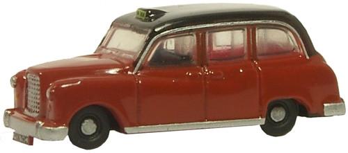 Oxford Diecast FX4 Taxi Maroon - 1:148 Scale