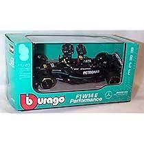 Bburago Lewis Hamilton Mercedes F1W14 E Performance with Figure