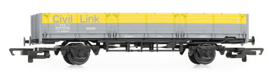 Hornby R60230 RailRoad Civil Link, 'ZDA' 45 Ton Open 'Squid' Wagon, 100065 - Era 8