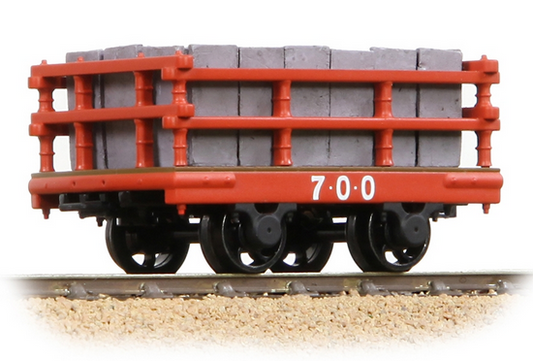 Bachmann 73-028 Dinorwic Slate Wagon With Slides Red With Load