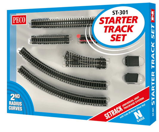 Peco ST-301 ST301 Starter Track Set 2nd Radius Curves