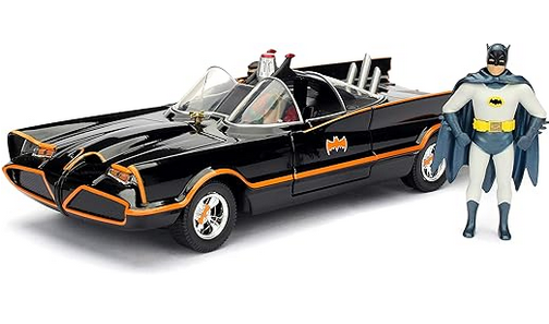 JADA 98259 Batman 1966 Classic TV Series Batmobile and Batman Figure