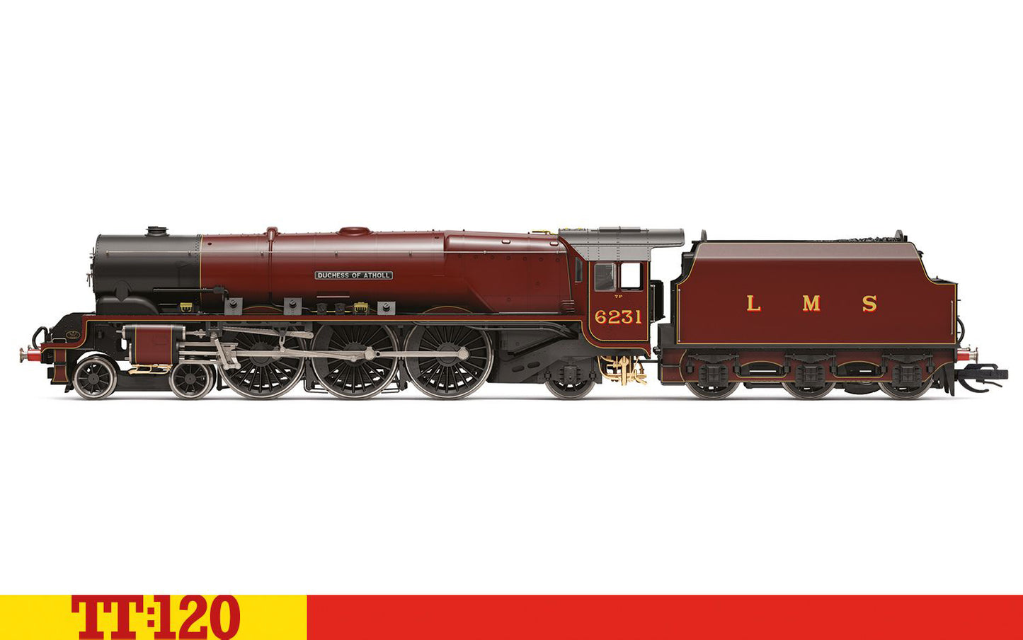 Hornby TT120 - TT3010M LMS, Princess Coronation, 4-6-2, 6231, 'Duchess of Atholl' - Era 3