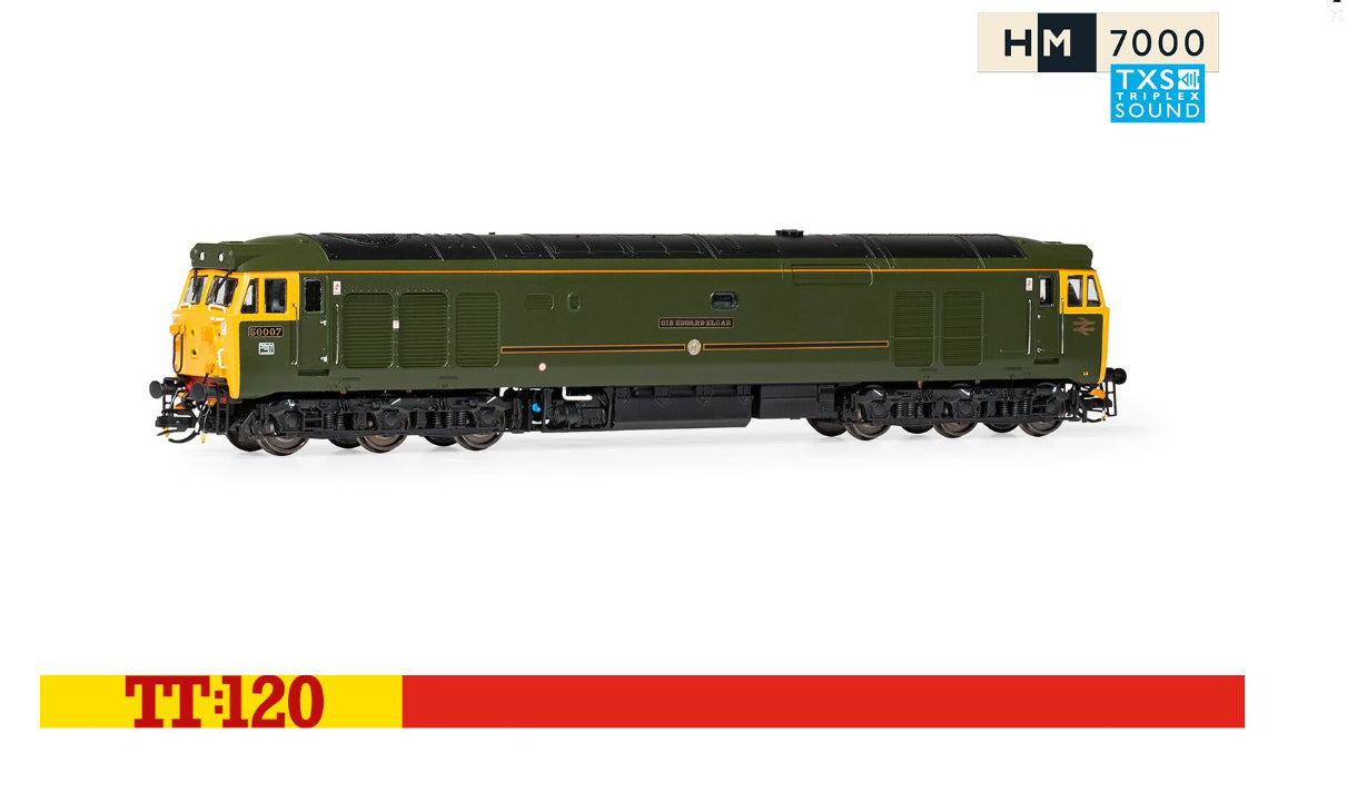 Hornby TT3013TXSM BR, Class 50, Co-Co, 50007, 'Sir Edward Elgar' - Era 8 (Sound Fitted) - Chester Model Centre