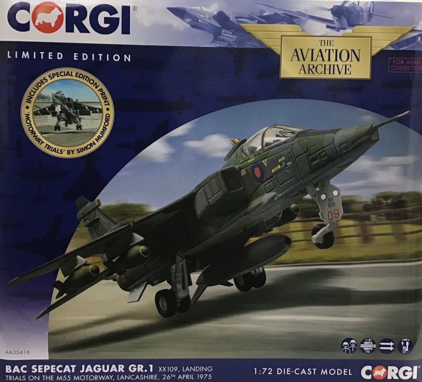 Corgi The Aviation Archive AA35416 BAC Sepecat Jaguar GR.1