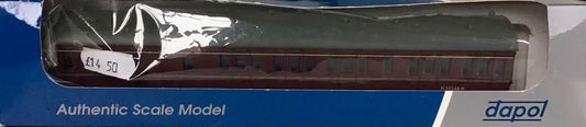 Dapol 4P-010-005 57FT Stanier Coach BR Maroon Non-Corridor Brake Lined