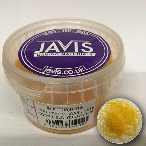 Javis STATIC GRASS No 16 CORN FIELD YELLOW 6mm - Chester Model Centre