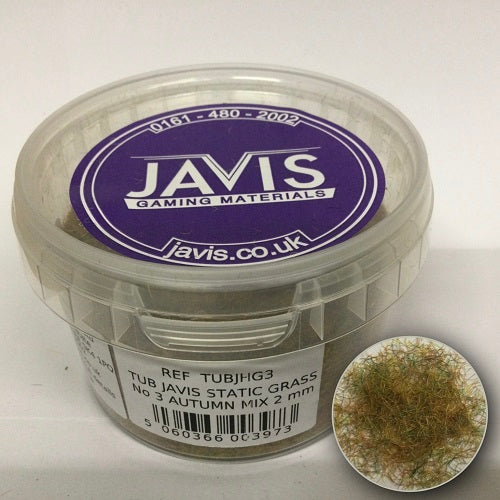 Javis STATIC GRASS No 3 AUTUMN MIX 2mm - Chester Model Centre