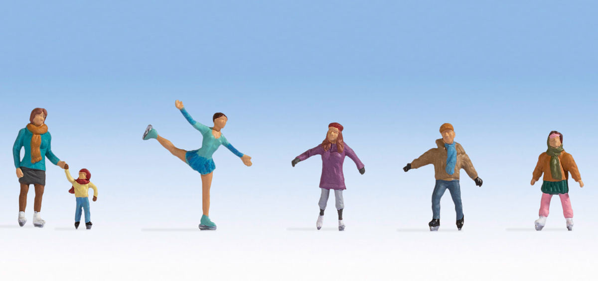 Noch TT:120 N45824 Ice Skaters (6) Figure Set - Chester Model Centre