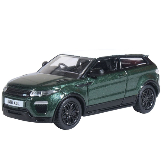 Oxford Diecast 76RRE003 Range Rover Evoque Coupe (Facelift) Aintree Green