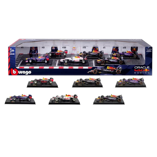 Burago 1601290 Formula One Racing Red Bull 1:43 6 Pack