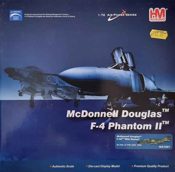 Hobbymaster HA1981 McDonnell Douglas F-4G Phantom II, 69-7582, 37 TFW ...