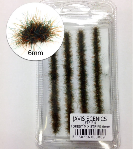 Javis Static Grass Strips - Forest Mix 6mm - Chester Model Centre