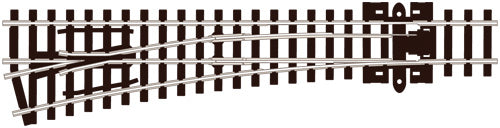 Medium Radius L/H Turnout Electrofrog - Chester Model Centre