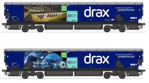 Hornby R60176 Drax Northern Powerhouse Biomas Wagon (Pack of 2) - Chester Model Centre