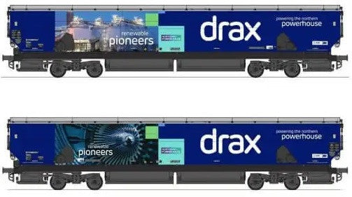 Hornby R60177 Drax Northern Powerhouse Biomas Wagon (Pack of 2) - Chester Model Centre